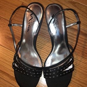 Three inch  black heels